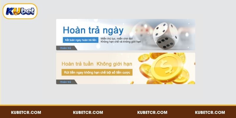 Hoàn Trả KUBET - Tối Ưu Lợi Nhuận, Giảm Rủi Ro Cược 3 Cập nhật khuyến mãi hoàn trả KUBET siêu hấp dẫn