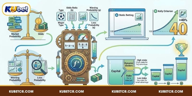 Kelly Criterion – Chiến thuật cá cược bóng đá phân bổ vốn tối đa hóa lợi nhuận