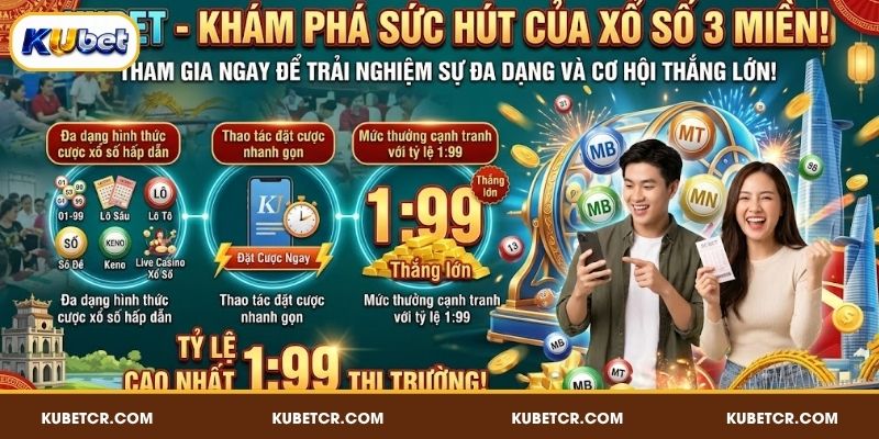 Khám phá sức hút của xổ số 3 miền KUBET