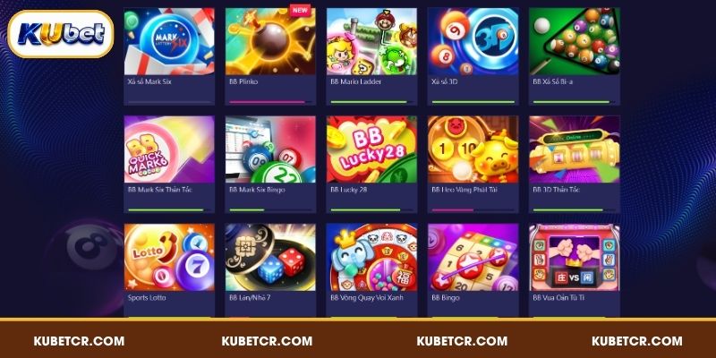 Xổ Số KUBET - Sảnh Cược Hot Hit, Thưởng Lớn Bất Ngờ 5 Kho game xổ số hấp dẫn dành cho hội viên KUBET