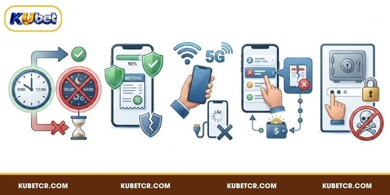 Những lưu ý cần biết để hạn chế lỗi treo lệnh rút tiền KUBET