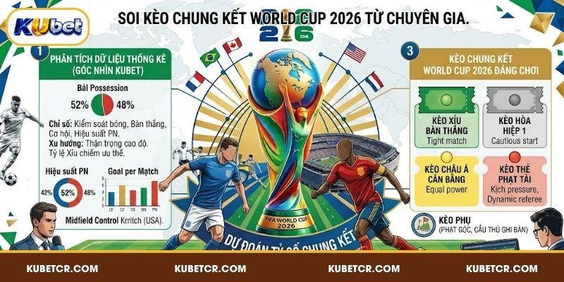 Soi kèo chung kết World Cup 2026 từ chuyên gia