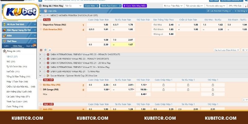 KUBET Thể Thao - Cá Cược Bóng Đá Live 5000+ Trận 2 KUBET thể thao là nơi hội tụ hàng nghìn sự kiện khác nhau